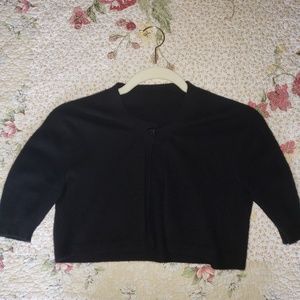 Dolce and Gabbana cropped cashmere black sweater